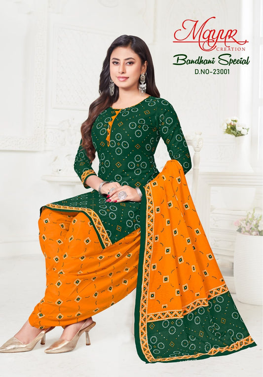 BANDHANI DRESS MATERIAL